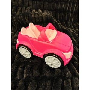 STYLISH 2-SEATER CONVERTIBLE FASHION DOLL CAR,SPORTS VEHICLE,PINK Barbie Size